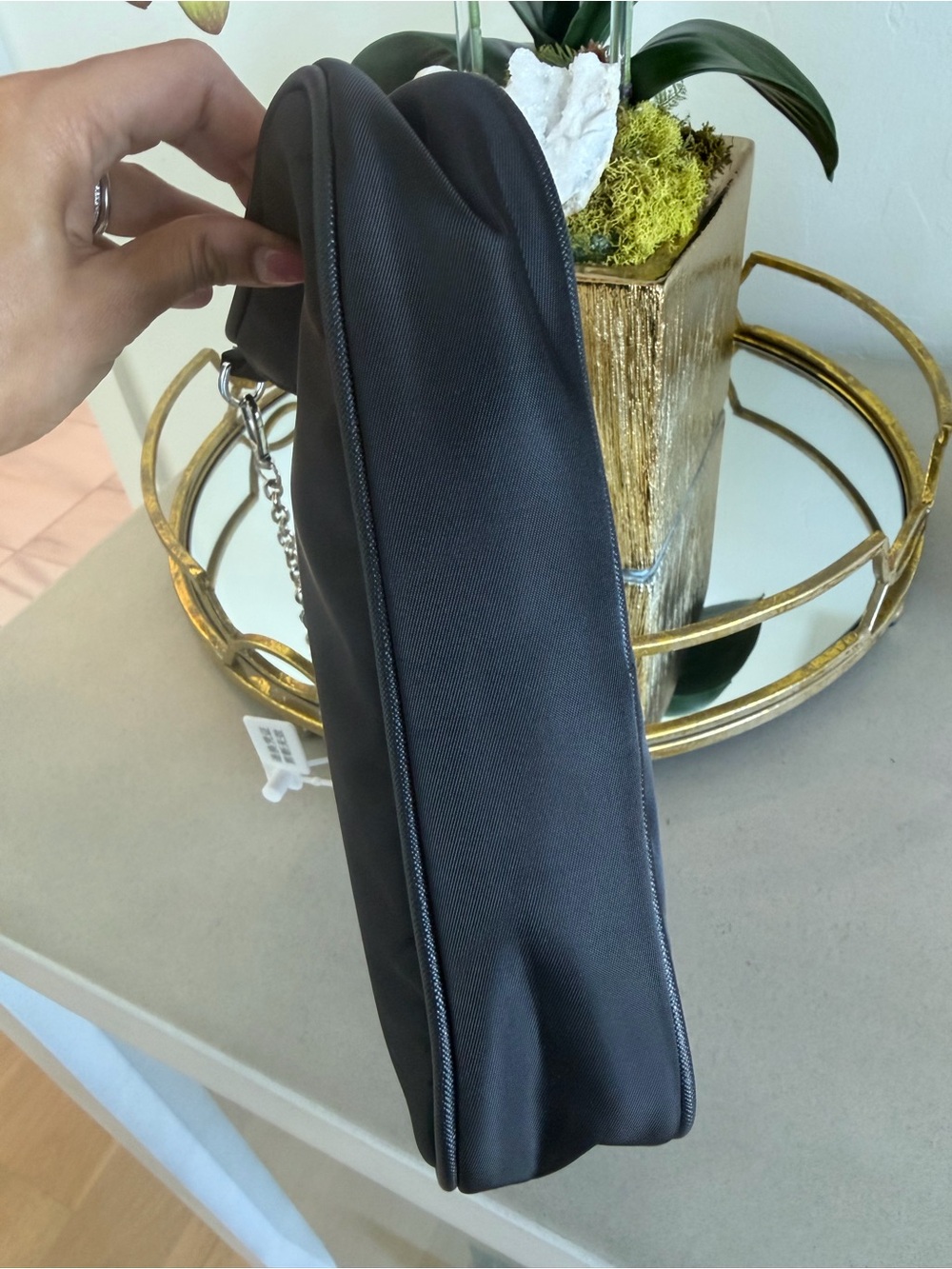 Black Nylon Shoulder Bag - Picture 7 of 10